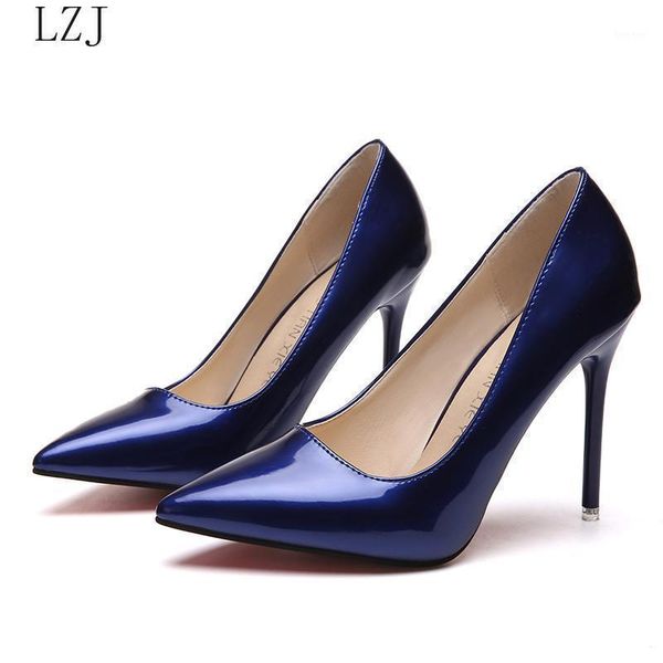 dress shoes plus size 34-40 women pointed toe pumps patent leather high heels boat wedding zapatos mujer1, Black 
dress shoes plus size 34-40 women pointed toe pumps patent leather high heels boat wedding zapatos mujer1, Black
