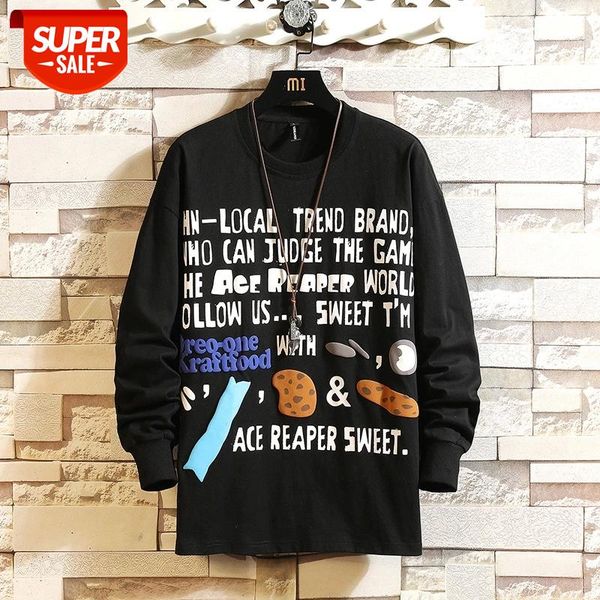 Long Sleeves Men's Tshirts 2021 New Spring Autumn Print Clothes HIP HOP Punk T-shirt Top Tees High Quality #u28I, White;black
Long Sleeves Men's Tshirts 2021 New Spring Autumn Print Clothes HIP HOP Punk T-shirt Top Tees High Quality #u28I, White;black