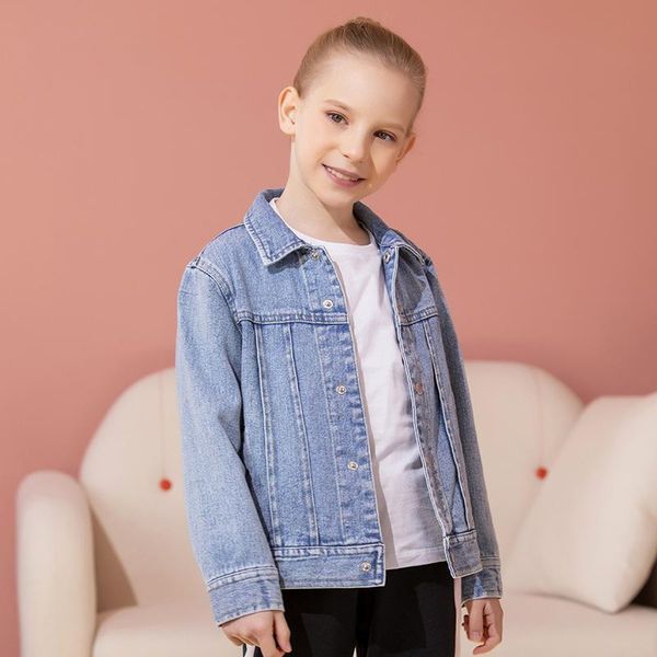 jackets autumn winter kids casual denim girls coat children jeans clothing outerwear costume 2-10y, Blue;gray
jackets autumn winter kids casual denim girls coat children jeans clothing outerwear costume 2-10y, Blue;gray