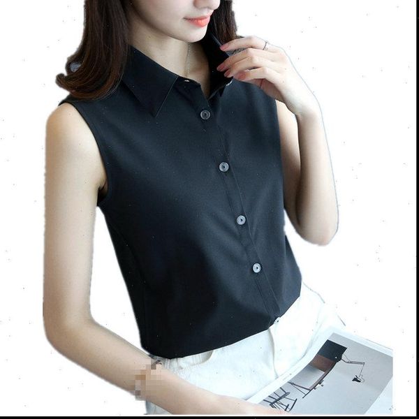 fashion women turn down collar blouse sleeveless plus size 4xl solid color shirt elegant casual brand design mz1504, White
fashion women turn down collar blouse sleeveless plus size 4xl solid color shirt elegant casual brand design mz1504, White