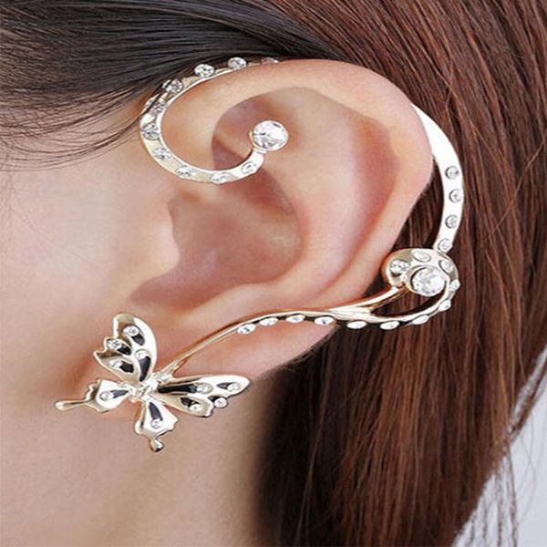 clip-on & screw back 2021 fashion elegant butterfly punk gothic crystal rhinestone ear cuff wrap clip earrings for women weeding ve087, Silver
clip-on & screw back 2021 fashion elegant butterfly punk gothic crystal rhinestone ear cuff wrap clip earrings for women weeding ve087, Silver