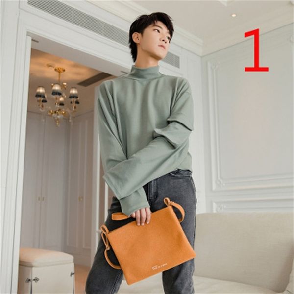 2021 european and american fashion men's autumn new round neck long-sleeved t-shirt korean slim eots, White;black
2021 european and american fashion men's autumn new round neck long-sleeved t-shirt korean slim eots, White;black