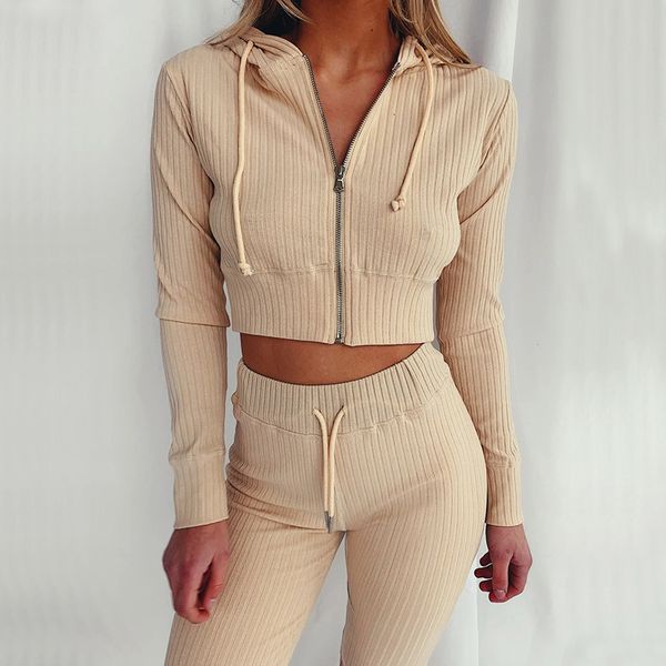 2021 new women's autumn hooded long sleeve slim fit sports casual suit female knitted zip up hoodies drawstring pants two pieces sets y, Gray
2021 new women's autumn hooded long sleeve slim fit sports casual suit female knitted zip up hoodies drawstring pants two pieces sets y, Gray