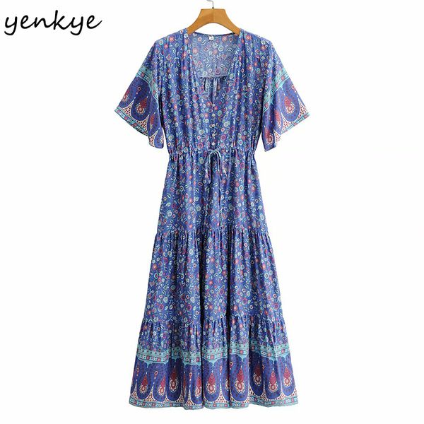 2021 new summer holiday boho women vintage floral print long female v neck short sleeve a-line casual plus size yfec, Black;gray
2021 new summer holiday boho women vintage floral print long female v neck short sleeve a-line casual plus size yfec, Black;gray
