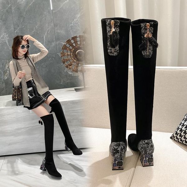 boots stretch suede thigh high women stiletto over the knee pointed toe heels long black shoes woman
boots stretch suede thigh high women stiletto over the knee pointed toe heels long black shoes woman
