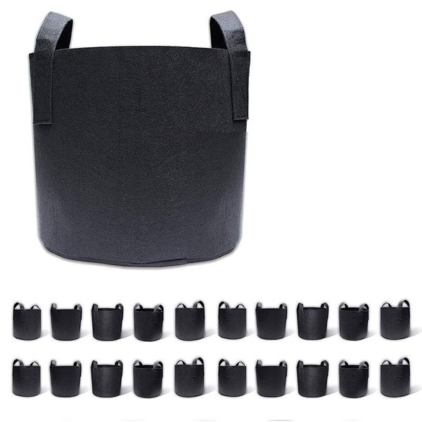 planters & pots 20-pack 2 gallon grow bags, fabric container aeration with handles, pot for plants
planters & pots 20-pack 2 gallon grow bags, fabric container aeration with handles, pot for plants