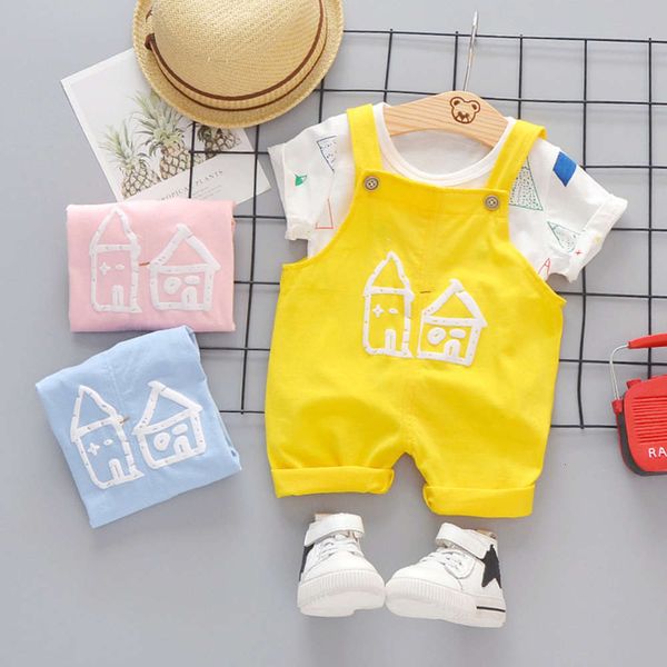 2019 new handsome summer clothes boys' suspenders korean foreign style suit 01-3 years old children's fashion, Blue
2019 new handsome summer clothes boys' suspenders korean foreign style suit 01-3 years old children's fashion, Blue