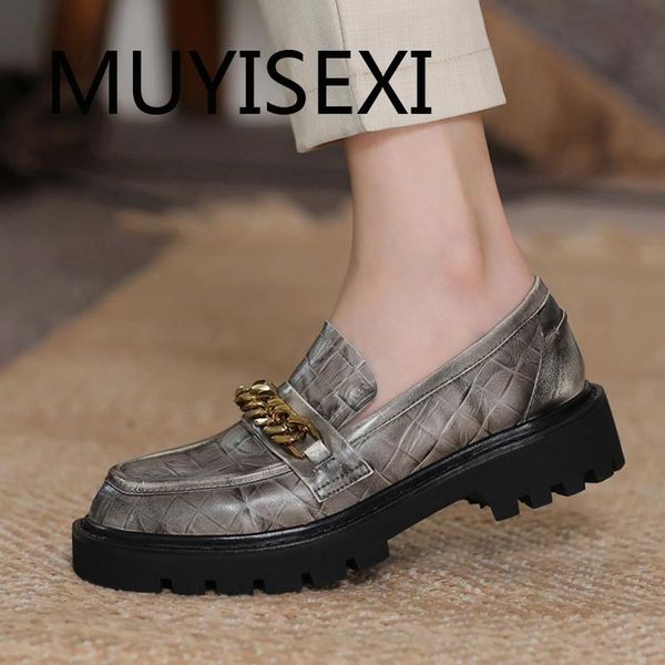 dress shoes british school genuine leather waterproof chain decoration 4cm med heels square toe slip on daily wear women pumps gn26 muyisexi, Black
dress shoes british school genuine leather waterproof chain decoration 4cm med heels square toe slip on daily wear women pumps gn26 muyisexi, Black