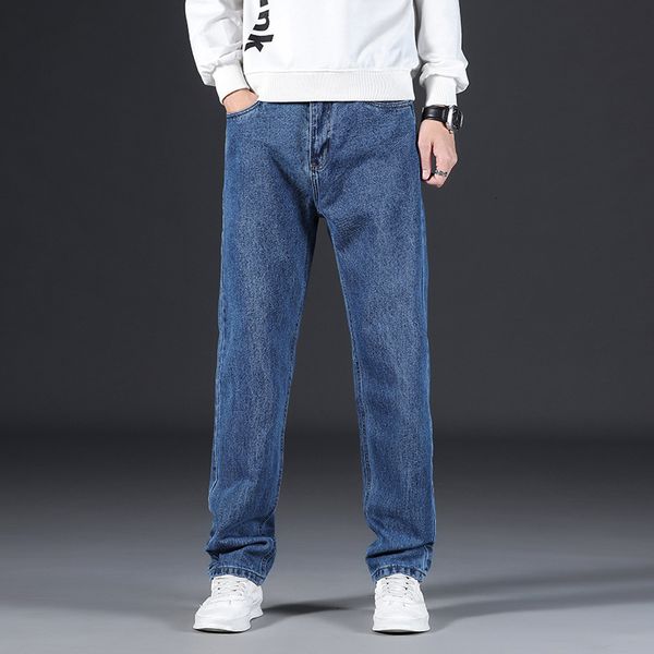 new 2021 men's business jeans casual trousers personality classic style cotton denim pants brand clothing male jn68, Blue
new 2021 men's business jeans casual trousers personality classic style cotton denim pants brand clothing male jn68, Blue