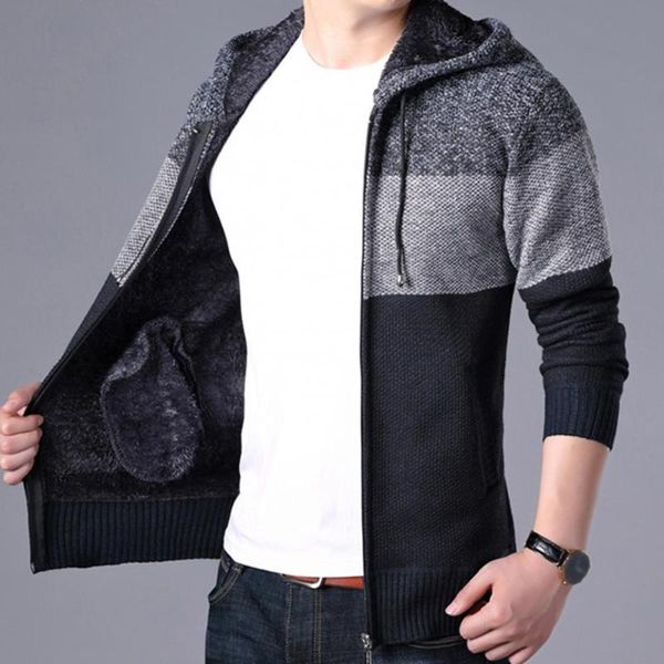 men's jackets autumn and winter hooded jacket long-sleeved color block zipper slim-fit plush warmth daily men work, Black;brown
men's jackets autumn and winter hooded jacket long-sleeved color block zipper slim-fit plush warmth daily men work, Black;brown