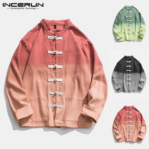 incerun autumn fashion men gradient stand collar long sleeve shirt jackets casual street joker buckle cotton loose mens blouse1, White;black
incerun autumn fashion men gradient stand collar long sleeve shirt jackets casual street joker buckle cotton loose mens blouse1, White;black