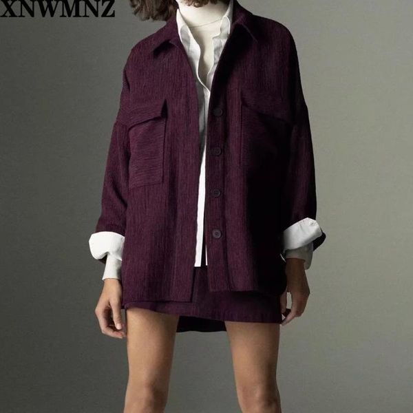 xnwmnz women fashion needlecord overshirt vintage asymmetric collared long sleeve pockets female outerwear chic overcoat, White
xnwmnz women fashion needlecord overshirt vintage asymmetric collared long sleeve pockets female outerwear chic overcoat, White