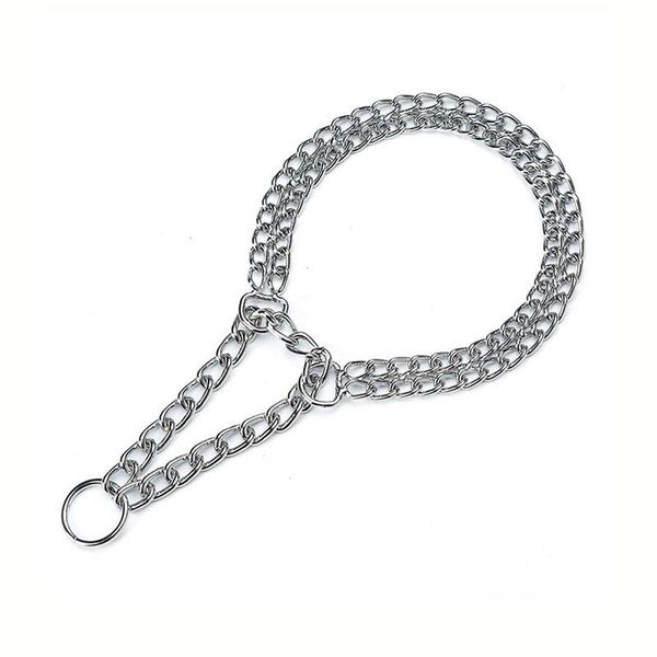 dog collars & leashes double row chrome chain iron adjustable dogs collar silver training walking necklace pet for large pug
dog collars & leashes double row chrome chain iron adjustable dogs collar silver training walking necklace pet for large pug