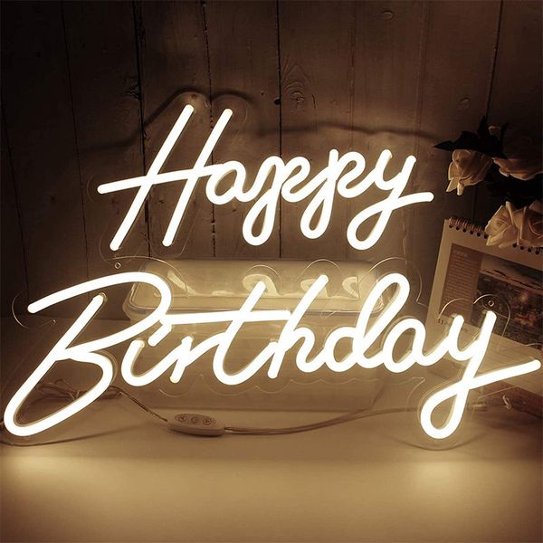 custom happy birthday neon signs led night lights for your frineds parents fast delivery
custom happy birthday neon signs led night lights for your frineds parents fast delivery
