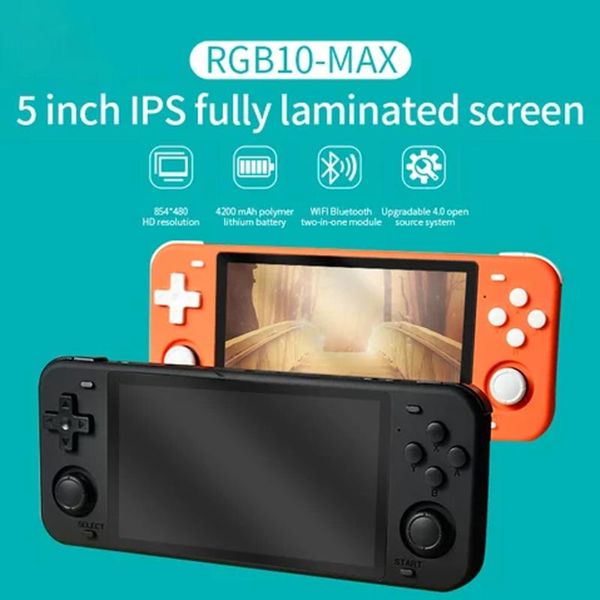 portable game players rgb10 max retro console, handheld, rk3326 chip 5 inch ips screen, double joystick,wifi module, video player
portable game players rgb10 max retro console, handheld, rk3326 chip 5 inch ips screen, double joystick,wifi module, video player