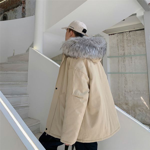 2021 new winter parka men's warm fashion fur collar hooded short coat men streetwear loose cotton thick jacket mens clothes m-5xl 9hsb, Black
2021 new winter parka men's warm fashion fur collar hooded short coat men streetwear loose cotton thick jacket mens clothes m-5xl 9hsb, Black