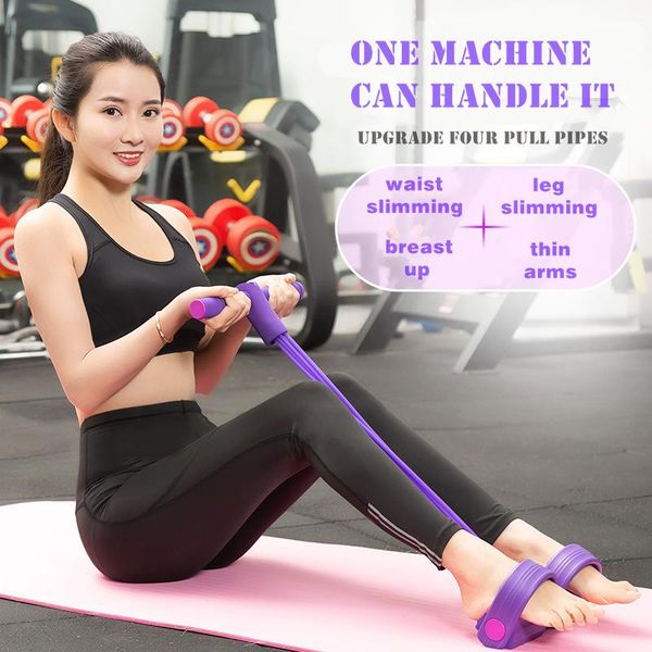 4 elastic pull ropes chest expander resistance band yoga home gym sport training elastic band for fitness sit-up exercising rope, Black;white
4 elastic pull ropes chest expander resistance band yoga home gym sport training elastic band for fitness sit-up exercising rope, Black;white