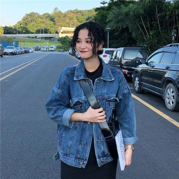 women's jackets autumn vintage fashion classic bf style coats jeans loose casual denim outerwear retro plus size blue coat full, Black;brown
women's jackets autumn vintage fashion classic bf style coats jeans loose casual denim outerwear retro plus size blue coat full, Black;brown