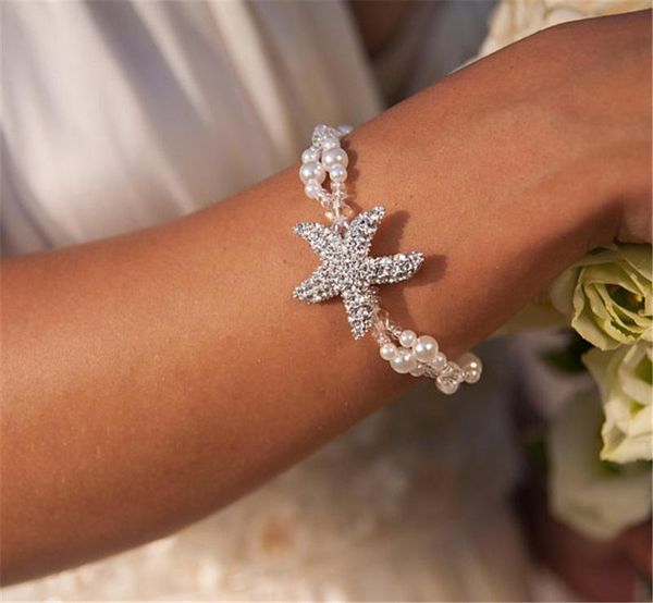charm bracelets 2021 fashion chic imitation pearl beaded chain & bangle for women trendy summer beach starfish bracelet jewelry, Golden;silver
charm bracelets 2021 fashion chic imitation pearl beaded chain & bangle for women trendy summer beach starfish bracelet jewelry, Golden;silver