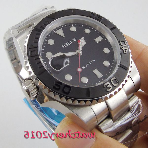 40mm bliger black sterile dial nh35 sapphire glass date brushed ceramic bezel miyota 8215 automatic movement mens watch, Slivery;brown
40mm bliger black sterile dial nh35 sapphire glass date brushed ceramic bezel miyota 8215 automatic movement mens watch, Slivery;brown