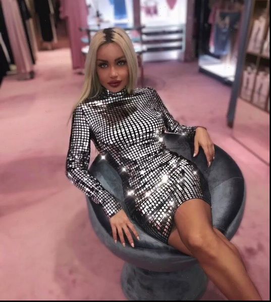 ohwera brin prader wears silver lenses, compact mini women wear silver high collar nine points sleeve sequin party dress, Black;gray
ohwera brin prader wears silver lenses, compact mini women wear silver high collar nine points sleeve sequin party dress, Black;gray