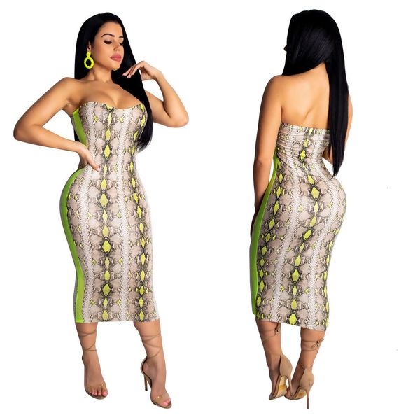2021 new spring summer women party es vestidos plus size snake print strapless bodycon club umo9, Black;gray
2021 new spring summer women party es vestidos plus size snake print strapless bodycon club umo9, Black;gray