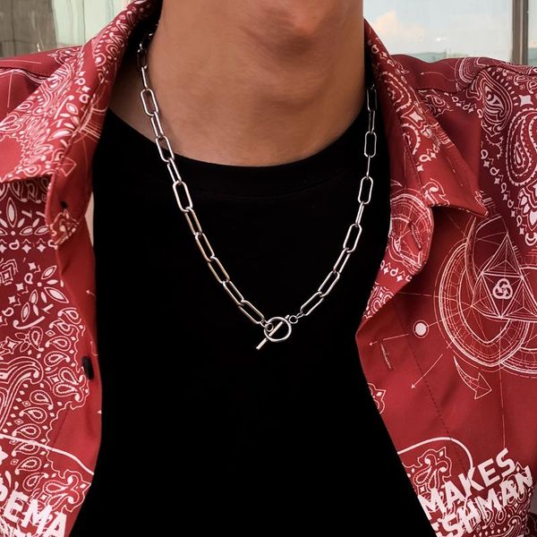 chains ingesight.z men simple minimalist stainless steel choker necklaces punk toggle clasps lasso link chain female jewelry, Silver
chains ingesight.z men simple minimalist stainless steel choker necklaces punk toggle clasps lasso link chain female jewelry, Silver