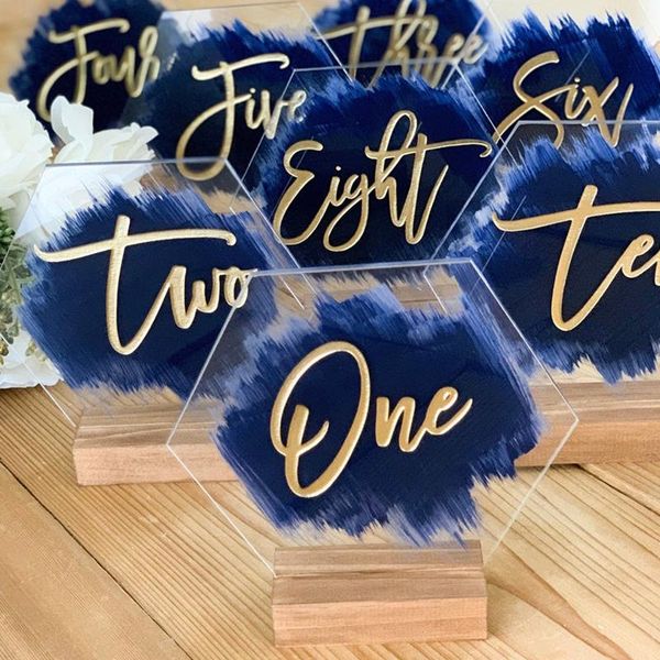 acrylic wedding table numbers personalized hand painted backs calligraphy rustic number for modern wedding decoration
acrylic wedding table numbers personalized hand painted backs calligraphy rustic number for modern wedding decoration