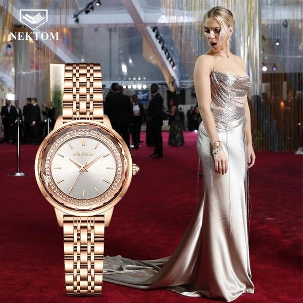 wristwatches nektom women's watches fashion elegant rhinestone dress quartz leather strap watch ladies party waterproof wristwatch cloc, Slivery;brown
wristwatches nektom women's watches fashion elegant rhinestone dress quartz leather strap watch ladies party waterproof wristwatch cloc, Slivery;brown