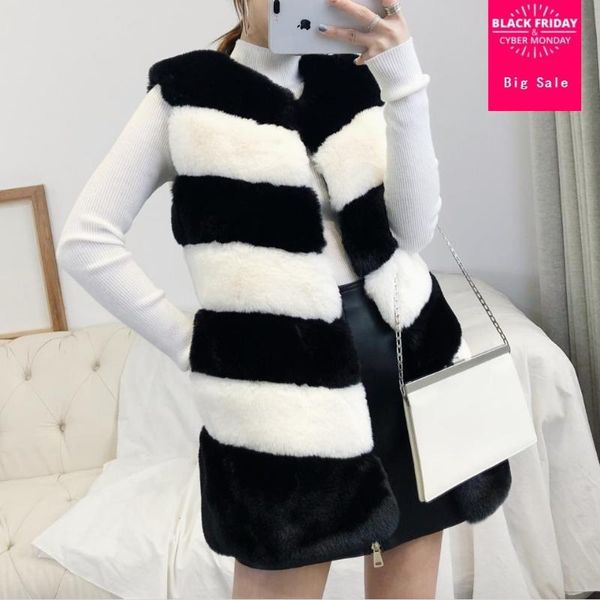 women's fur & faux winter womens jacket vest coat fashion waistcoat female sleeveless long overcoat warm outwear l1609, Black
women's fur & faux winter womens jacket vest coat fashion waistcoat female sleeveless long overcoat warm outwear l1609, Black