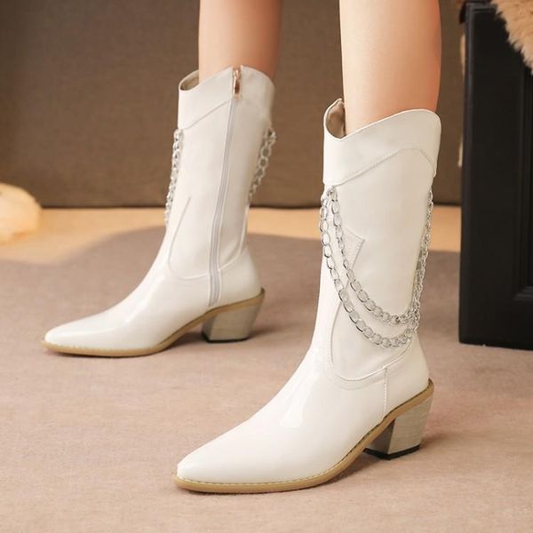 boots autumn and winter the pu mid boot comfortable woman women's heel height 6.5cm large size 33-46 women, Black
boots autumn and winter the pu mid boot comfortable woman women's heel height 6.5cm large size 33-46 women, Black