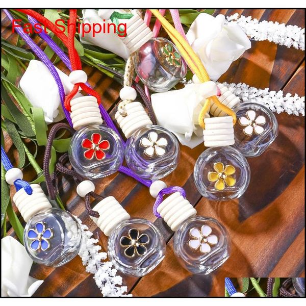 8-10ml hanging car perfume flower bottle fragrance diffuser bottle air freshner glass essential oil bottle car d qylkri new_dhbest, Silver
8-10ml hanging car perfume flower bottle fragrance diffuser bottle air freshner glass essential oil bottle car d qylkri new_dhbest, Silver