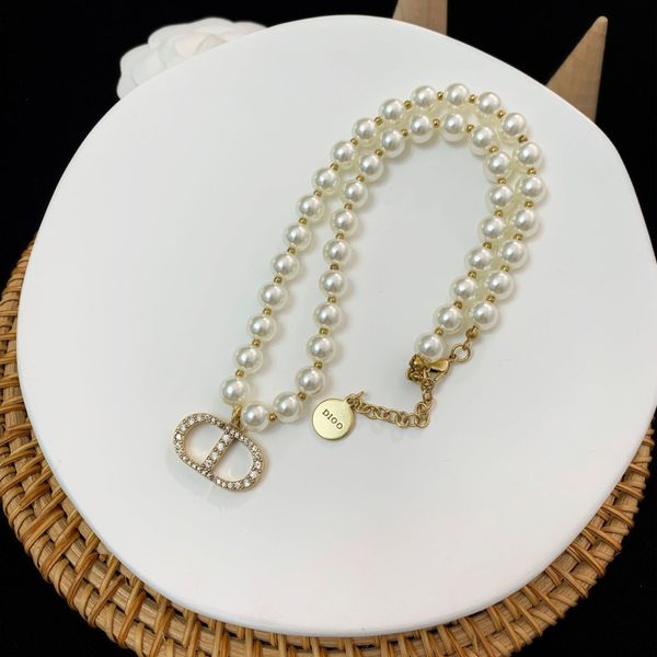 aaa designer jewelry new letter neck chain necklace net red women's pearl earrings bracelet, Silver
aaa designer jewelry new letter neck chain necklace net red women's pearl earrings bracelet, Silver