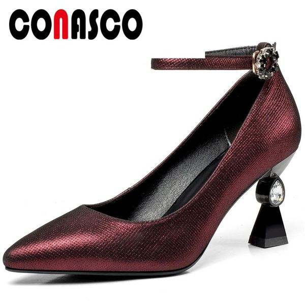 dress shoes conasco women sheepskin wedding party crystal buckle strap ankle rhinestone slim high heel shallow woman, Black
dress shoes conasco women sheepskin wedding party crystal buckle strap ankle rhinestone slim high heel shallow woman, Black