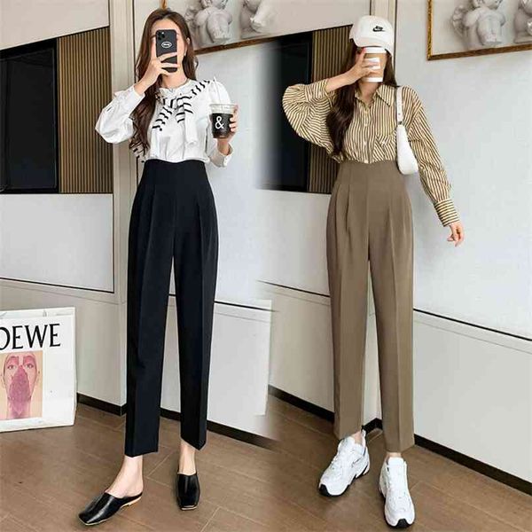 make turnip slacks female autumn tall waist suit foot straight pipe minutes of pants haroun 210915, Black;white
make turnip slacks female autumn tall waist suit foot straight pipe minutes of pants haroun 210915, Black;white