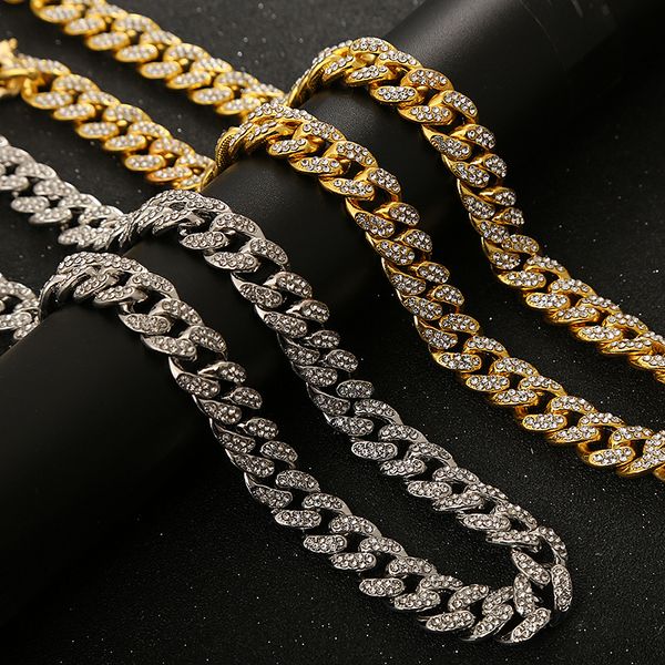 selling hip hop cool accessories men's jewelry full diamond gold chain cubic chain handsome necklace, Golden;silver
selling hip hop cool accessories men's jewelry full diamond gold chain cubic chain handsome necklace, Golden;silver