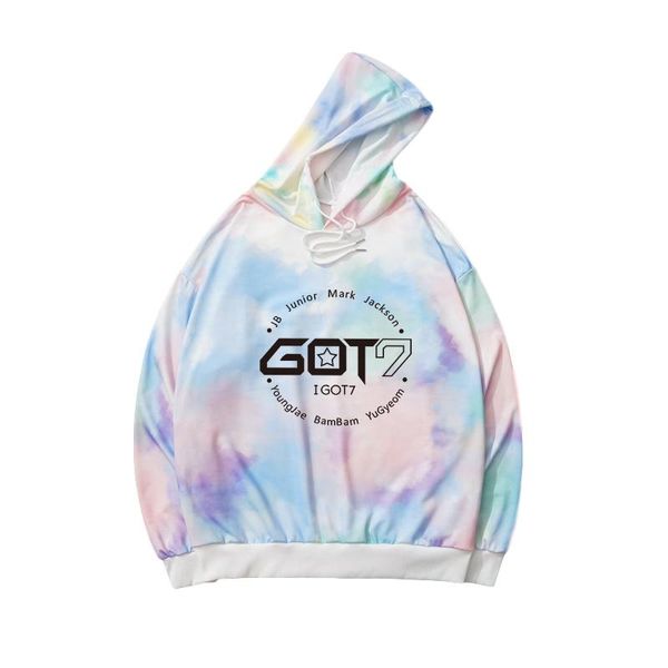 men's hoodies & sweatshirts casual korean got7 kpop streetwear hip hop fashion tie dyed fans support couples women hooded clothes, Black
men's hoodies & sweatshirts casual korean got7 kpop streetwear hip hop fashion tie dyed fans support couples women hooded clothes, Black