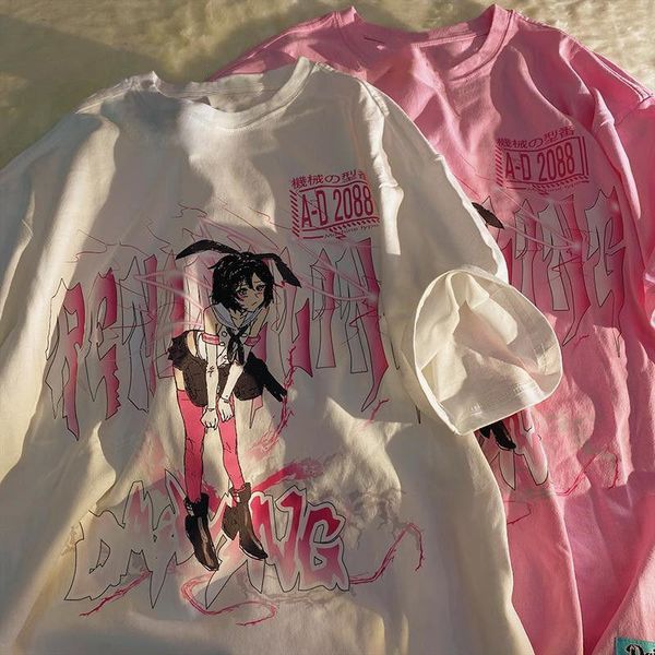 women's t-shirt qweek japanese style anime manga streetwear women summer 2021 fashion casual short sleeve tee couples egirls alt, White
women's t-shirt qweek japanese style anime manga streetwear women summer 2021 fashion casual short sleeve tee couples egirls alt, White