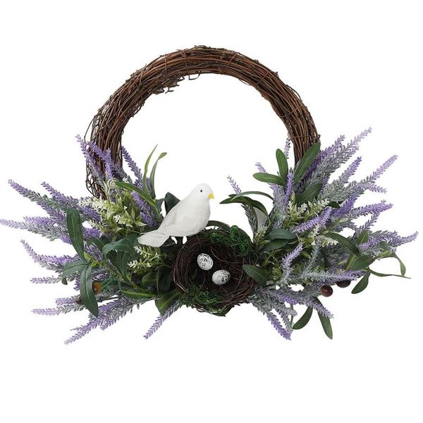 artificial lavender wreath bird's nest & eggs spring wreath for front door wall window wedding party home decor
artificial lavender wreath bird's nest & eggs spring wreath for front door wall window wedding party home decor