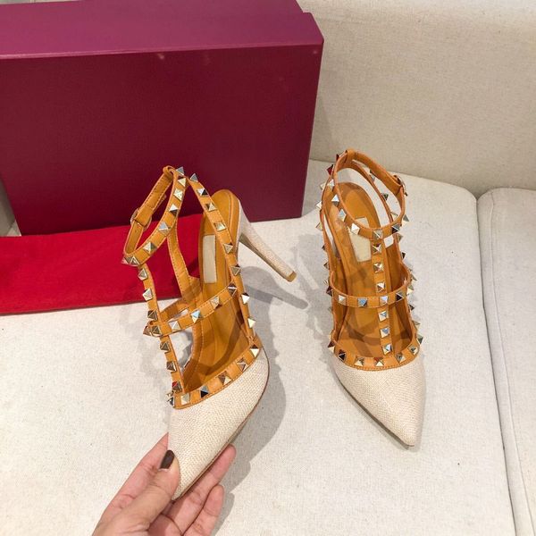 designer womens fashion sandals spring and summer new cross with high heel rivet leather baotou womens sandals roman shoes, Black
designer womens fashion sandals spring and summer new cross with high heel rivet leather baotou womens sandals roman shoes, Black