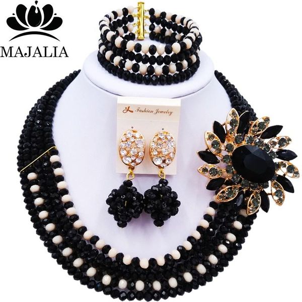 wedding jewelry sets majalia fashion classic nigeria african beads set black crystal necklace bridal 5st0026, Slivery;golden
wedding jewelry sets majalia fashion classic nigeria african beads set black crystal necklace bridal 5st0026, Slivery;golden