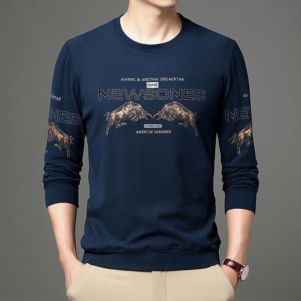 2021 round neck sweater loose thin spring autumn trend handsome long sleeve bottomed shirt men's top, White;black
2021 round neck sweater loose thin spring autumn trend handsome long sleeve bottomed shirt men's top, White;black