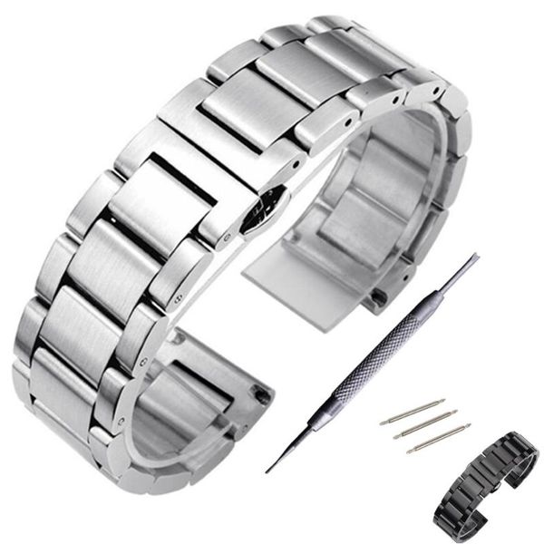 watch bands watchstrap 18mm 20mm 22mm 24mm black metal brushed bracelet stainless steel watchband folding buckle band strap, Black;brown
watch bands watchstrap 18mm 20mm 22mm 24mm black metal brushed bracelet stainless steel watchband folding buckle band strap, Black;brown