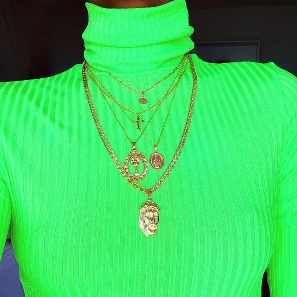 pendant necklaces vintage cross virgin mary cup face geometry multilayer necklace women fashion clavicle chain beach jewelry accessories, Silver
pendant necklaces vintage cross virgin mary cup face geometry multilayer necklace women fashion clavicle chain beach jewelry accessories, Silver