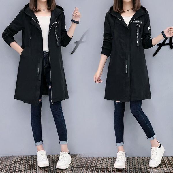 women's trench coats lugentolo coat women korean fashion mid-length loose casual zipper hooded streetwear simplee trenchcoat, Tan;black
women's trench coats lugentolo coat women korean fashion mid-length loose casual zipper hooded streetwear simplee trenchcoat, Tan;black