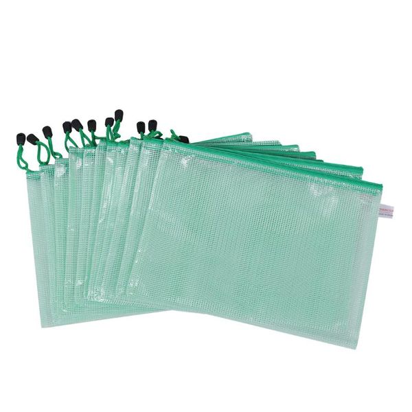 business card files 12 pcs a4 paper gridding zipper closure bags folders green 
business card files 12 pcs a4 paper gridding zipper closure bags folders green