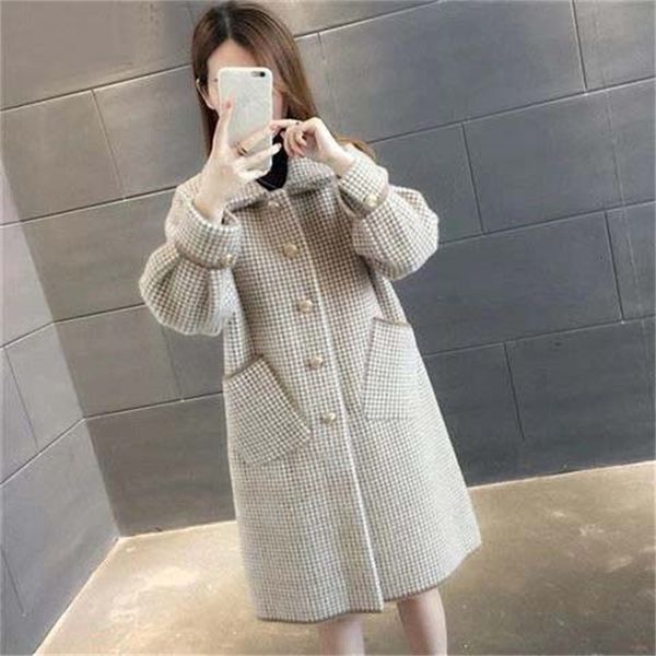 women's wool & blends women turn-down collar coat outerwear winter clothing fashion warm woolen female m55 elegant single breasted, Black
women's wool & blends women turn-down collar coat outerwear winter clothing fashion warm woolen female m55 elegant single breasted, Black