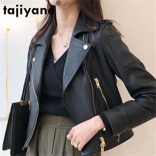 women's leather & faux tajiyane 100% real genuine jacket sheepskin coat woman coats 2021 winter autumn jackets women clothes 20210158 w, Black
women's leather & faux tajiyane 100% real genuine jacket sheepskin coat woman coats 2021 winter autumn jackets women clothes 20210158 w, Black