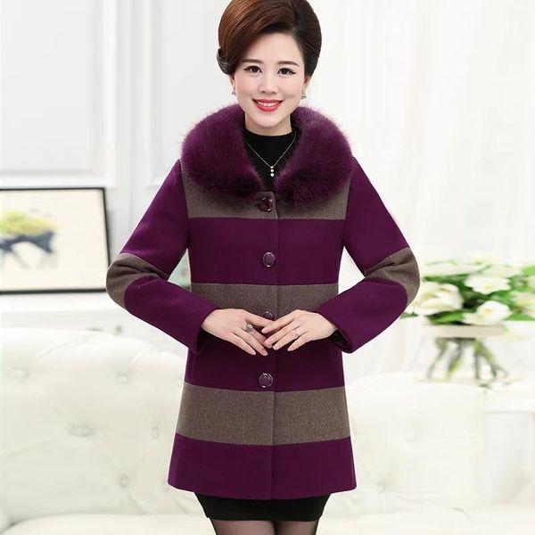 women's wool & blends 2021autumn winter women jacket woolen middle-aged outerwear female mid long thicken coat plus size 5xl overcoat r, Black
women's wool & blends 2021autumn winter women jacket woolen middle-aged outerwear female mid long thicken coat plus size 5xl overcoat r, Black