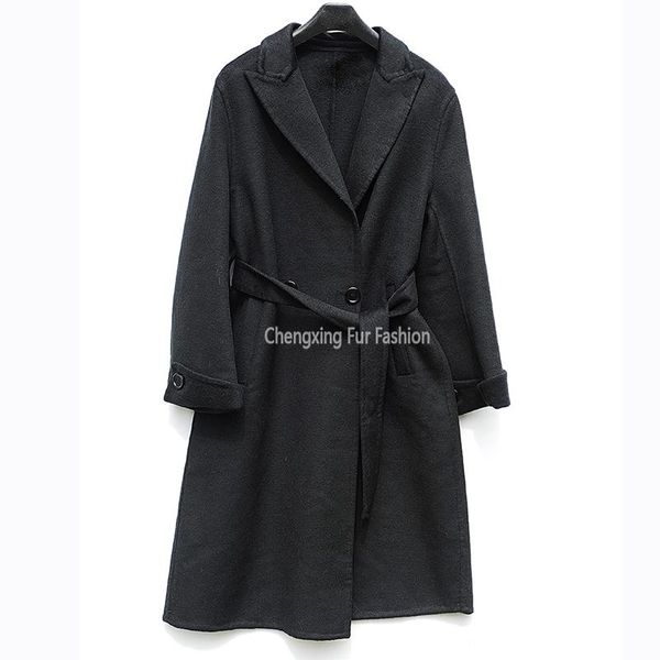 women's jackets cx-g-t-39b wool blend women long overcoat jacket double faced cashmere coat with belt, Black;brown
women's jackets cx-g-t-39b wool blend women long overcoat jacket double faced cashmere coat with belt, Black;brown